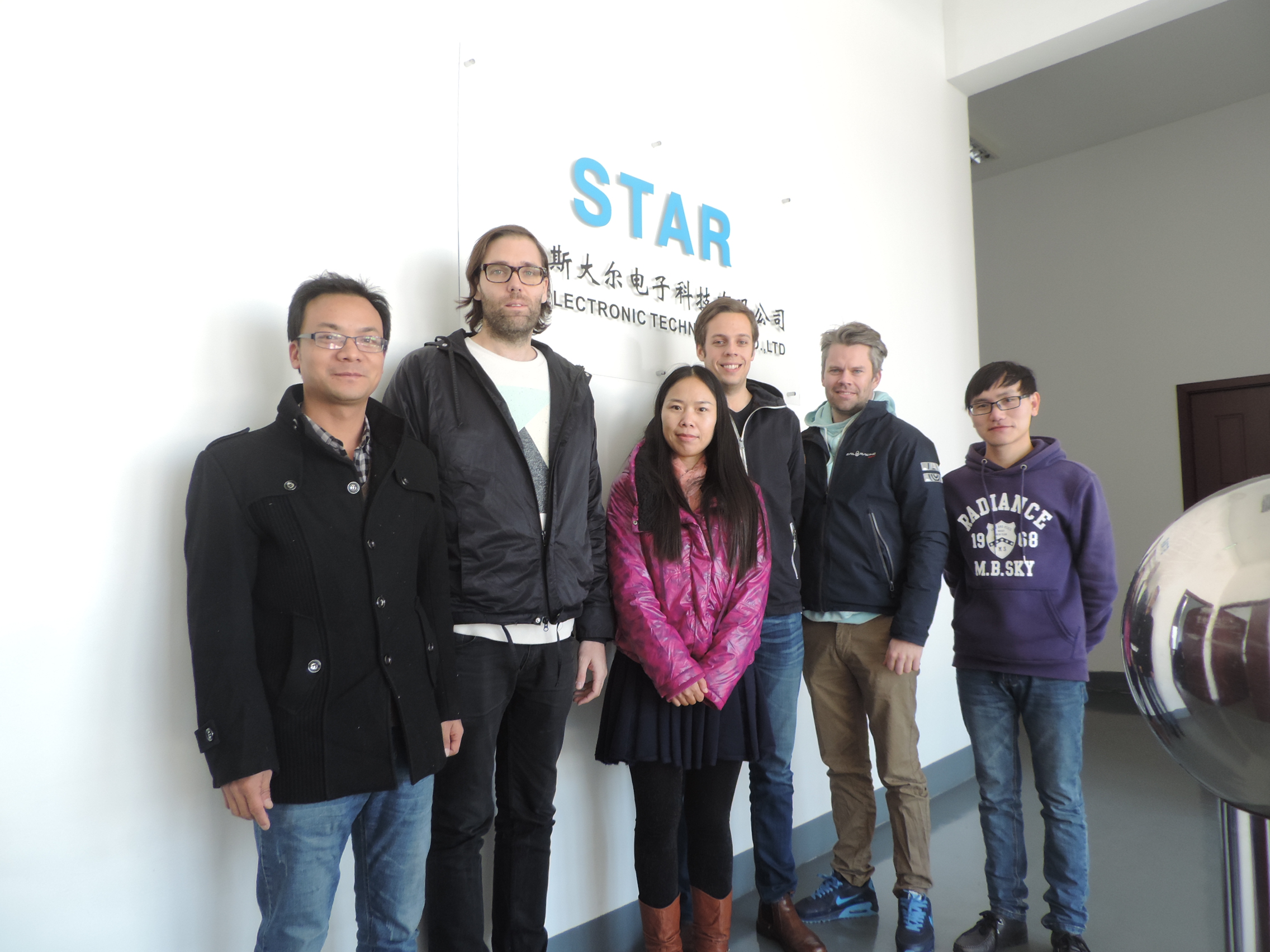 Welcome Sweden customers to visit our factory